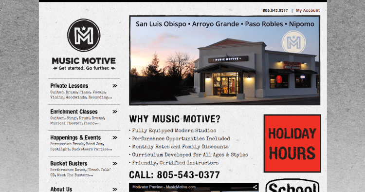 Music motive screen grab